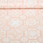 Baumwoll-Cretonne - Ornamente Blumen Rose