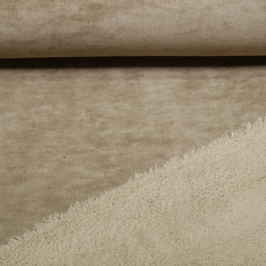 Teddyfleece - Doubleface Velour Braun