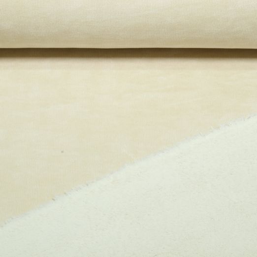 Teddyfleece - Doubleface Velour Creme