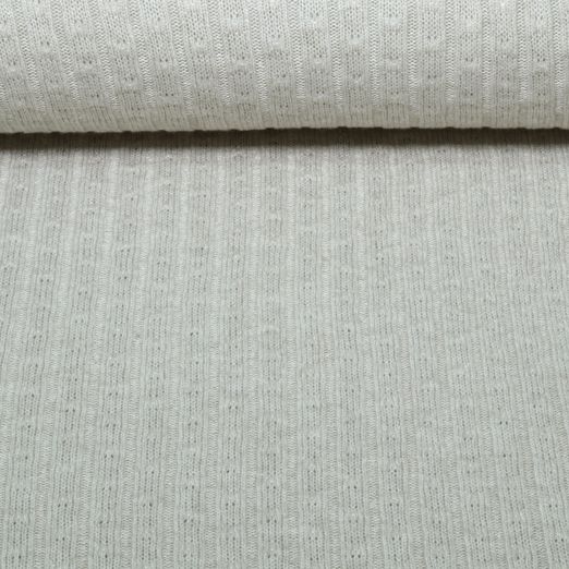 Jersey tricoté - Tresse tricotée Gris