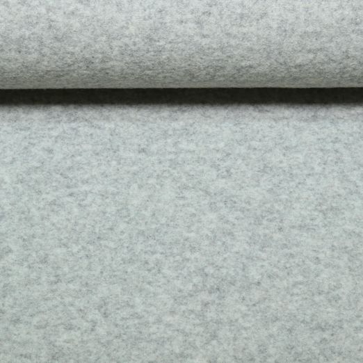 Polaire laine Mérinos - Mélange gris clair Uni - Sans mulesing