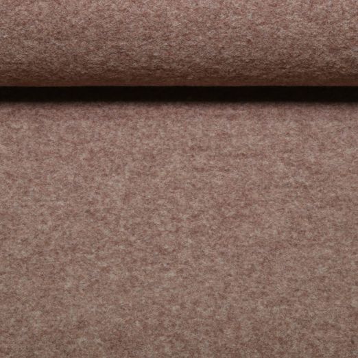 Wollfleece Merino - Uni Braun Melange Mulesingfrei