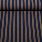 Baumwoll-Webware - Streifen Marine Garngefärbt