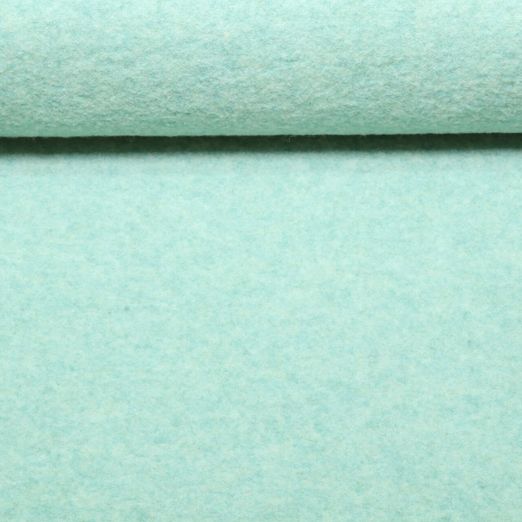 Laine polaire mérinos - uni menthe chiné sans mulesing