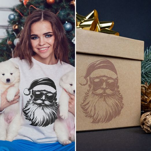 Plotterdatei - Cooler Weihnachtsmann - Schnittmuster eBook