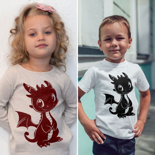 Plotterdatei - Kleiner Drache - eBook