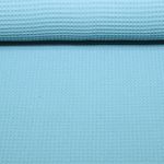 Waffelpique Lotta - Uni Himmelblau