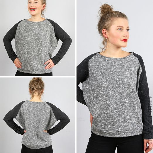 Sweat raglan - MADAME MONA - Patron numérique