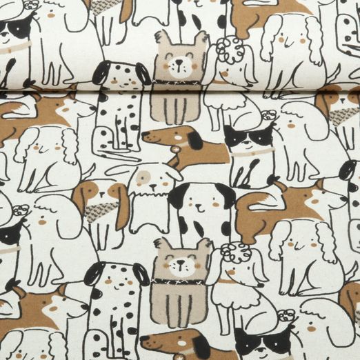 Canvas - Leinenlook Hunde Natural