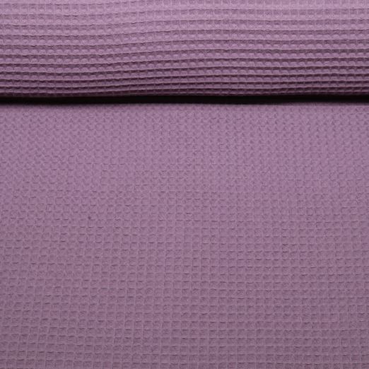 Waffelpique Lotta - Uni Brombeere