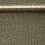 Thermo Futterstoff - Reflektierend Isolierend Waben Gold Schwarz