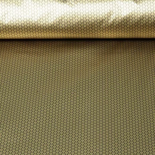 Thermo Futterstoff - Reflektierend Isolierend Grafik Gold Schwarz