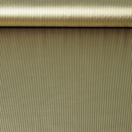 Thermo Futterstoff - Reflektierend Isolierend Punkte Gold Schwarz