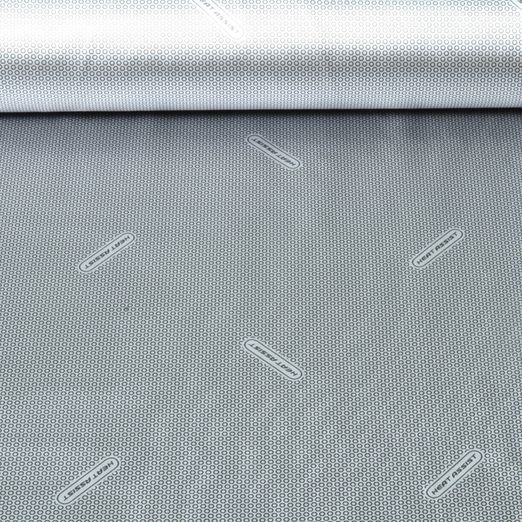 Thermo Futterstoff - Reflektierend Isolierend Punkte mit Logo Silber Schwarz