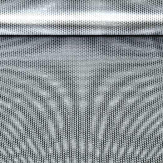 Thermo Futterstoff - Reflektierend Isolierend Punkte Silber Schwarz