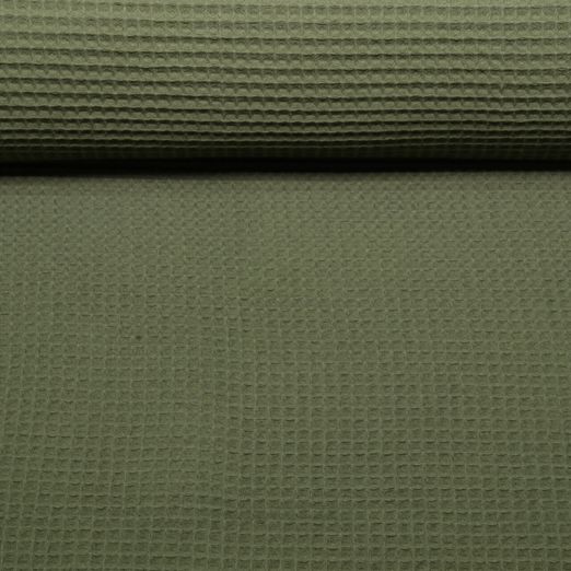 Waffelpique Lotta - Uni Dunkles Olive