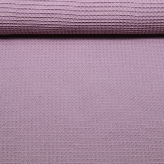 Waffelpique Lotta - Uni Mauve