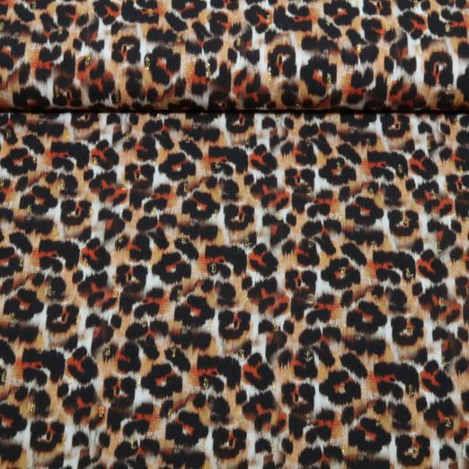 Viskose - Leo Lurex Gold Braun