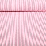 Seersucker - Streifen Rot