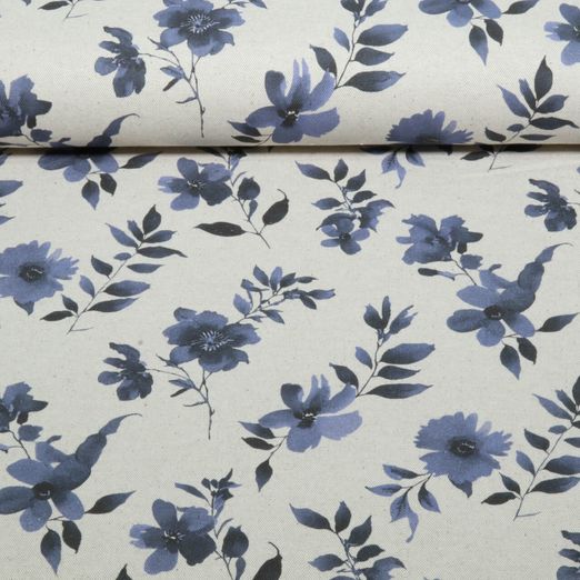 Canvas - Digital Leinenoptik Blumen Natur