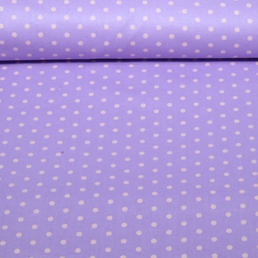 Beschichtete Baumwolle - Punkte Lavendel