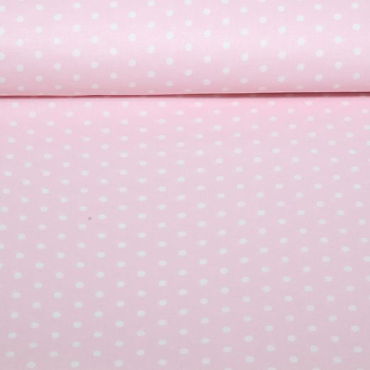 Beschichtete Baumwolle - Punkte Rosa