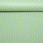 Beschichtete Baumwolle - Punkte Salbeigrün