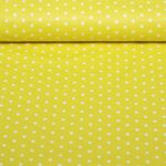 Beschichtete Baumwolle - Punkte Gelb