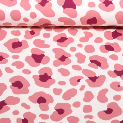 Jersey - Buntes Leomuster Ecru