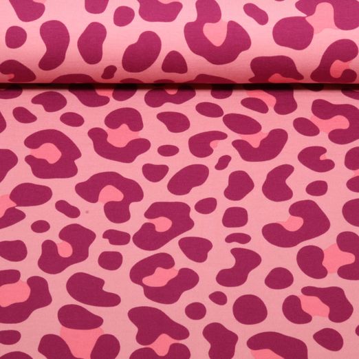 Jersey - Buntes Leomuster Rosa