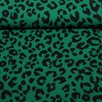 Satin - Stretch Leo Grün