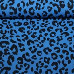 Satin - Stretch Leo Royalblau