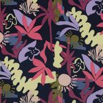Viscosa - Fiori blu navy Ecovero