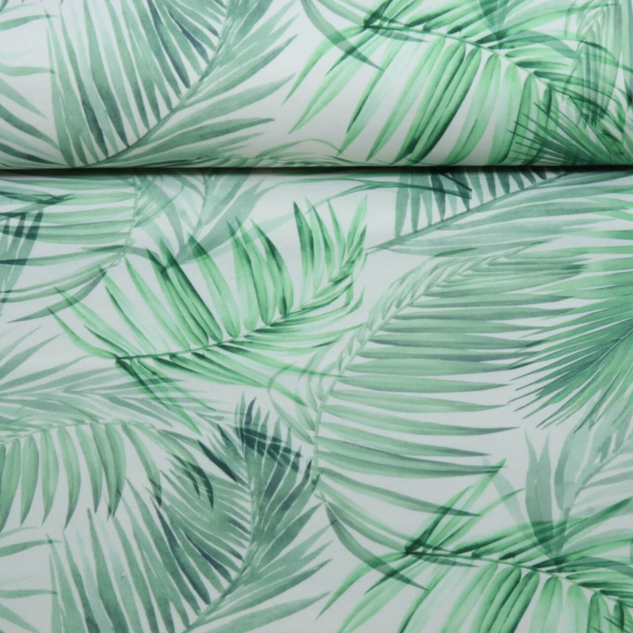 Outdoorstoff - Digital Wasserabweisend Blätter Weiß-0 Outdoorstoff - Digital Wasserabweisend Blätter Weiß-0