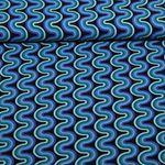 Viscose - vagues vert pétrole Viscose - vagues vert pétrole