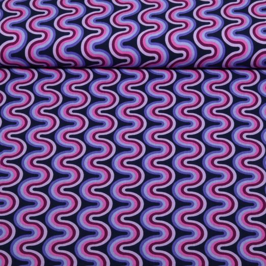 Viscose - vagues Violet Viscose - vagues Violet