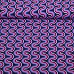 Viscose - vagues Violet Viscose - vagues Violet