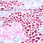 Satin - fleurs digitales Blanc