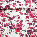 Viscose - Digital pétales de rose Blanc Ecovero™