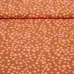 Viscose - coeurs Marron Ecovero™ Viscose - coeurs Marron Ecovero™