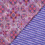 Quiltat kavajtyg - Digital Patchwork Blue