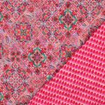 Quiltat kavajtyg - Digital Patchwork Pink