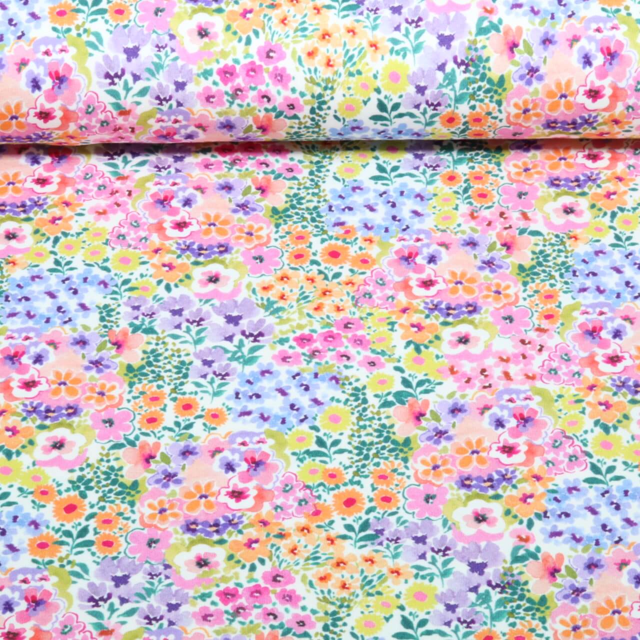 Jersey - Digital Blumen Multicolor-0 Jersey - Digital Blumen Multicolor-0