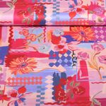 Baumwolle Satin - Digital Patchwork Rot