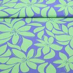 Viskose - Große Blüten Lila Viskose - Große Blüten Lila