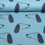 Jersey - Hunde Petrol Melange Jersey - Hunde Petrol Melange