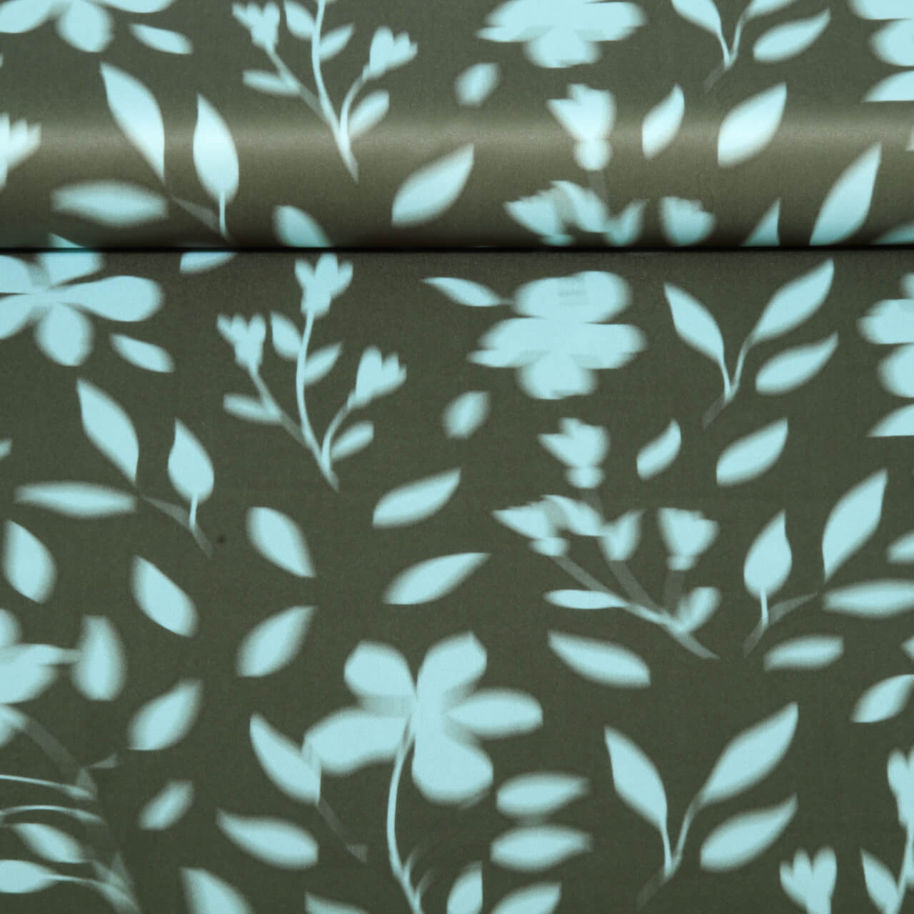 Satin - Digital Blumen Grün-0 Satin - Digital Blumen Grün-0