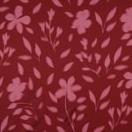 Satin - Digitala blommor Bordeaux