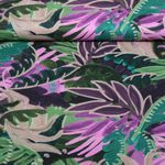 Coton-viscose - Feuilles Violet Violet