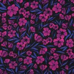 Bomullssatin - digitala blommor fuchsia Bomullssatin - digitala blommor fuchsia